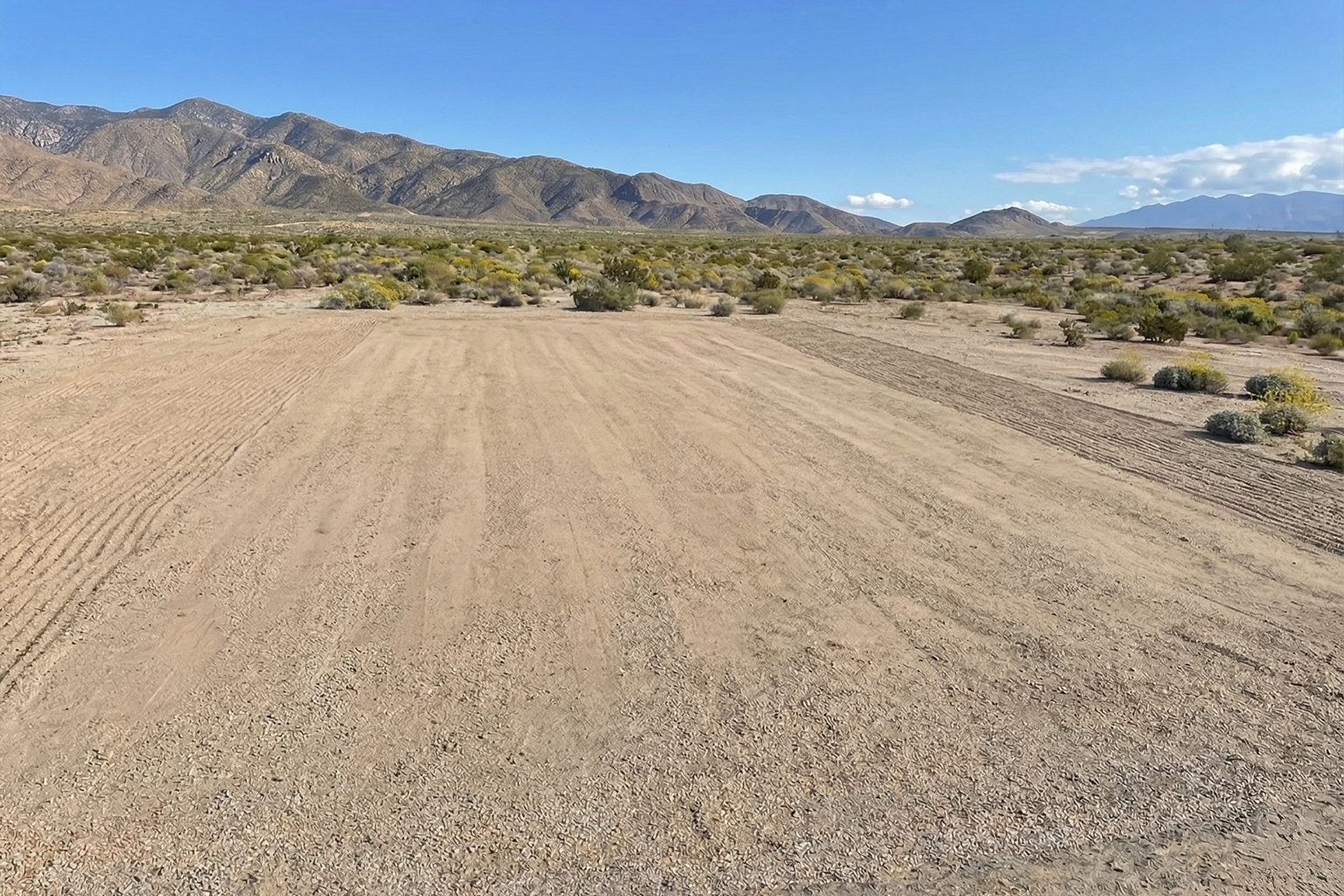 Cleaned up lot in Desert Hot Springs.