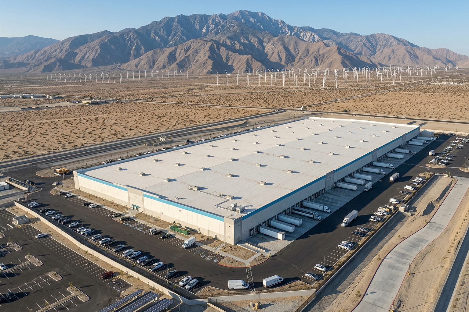 Upcoming Amazon warehouse in Desert Hot Springs.